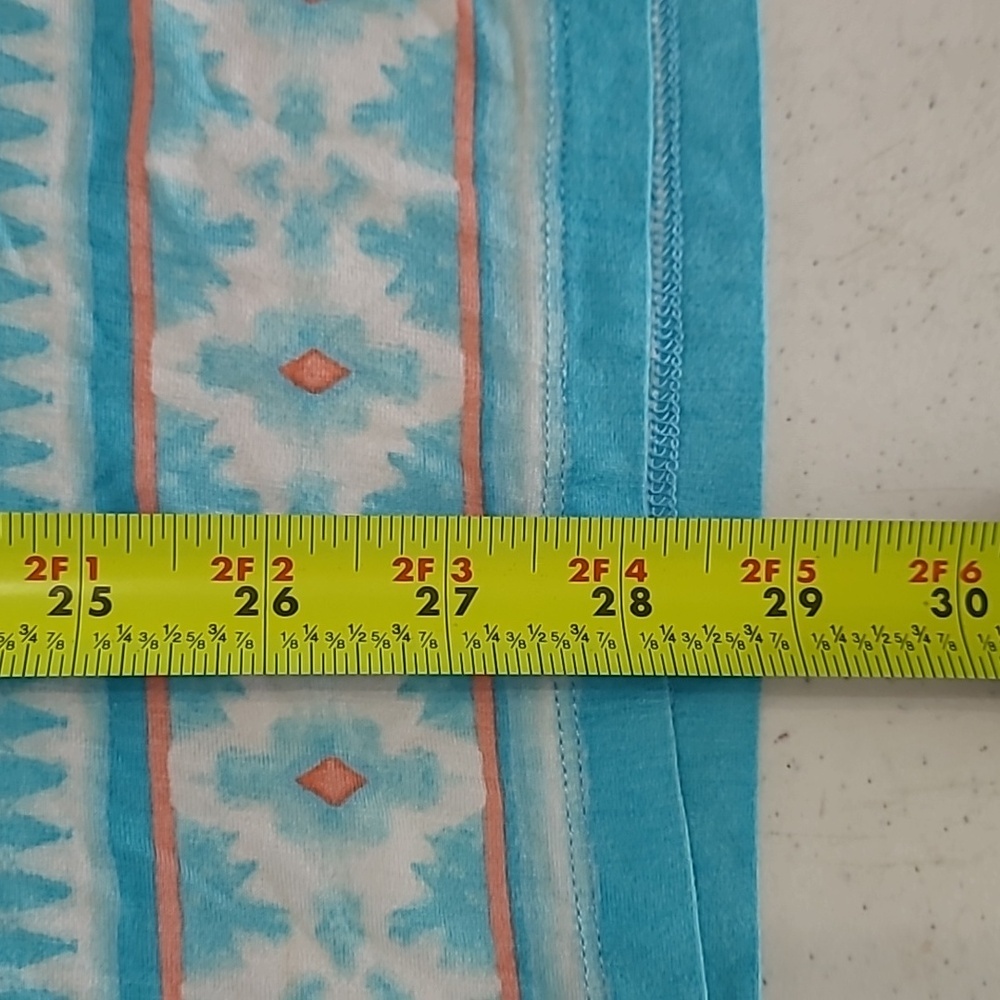 Ruby Rd Blue, White, & Salmon Patterned Tunic Siz… - image 7